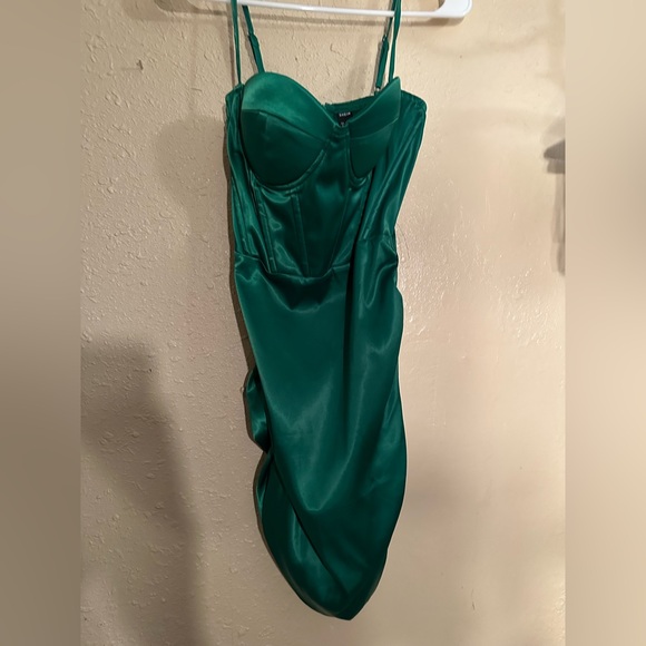 Satin Bodycon Dress - Picture 1 of 3